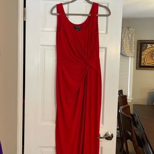 Red Ralph Lauren long dress
